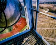 view from the floodlighting pylon