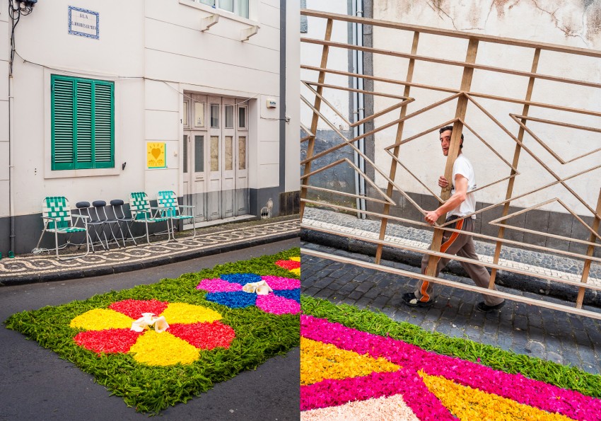 Festival decoration for Senhor Santo Cristo dos Milagres