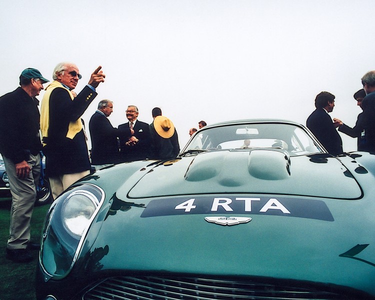 Aston Martin with fans